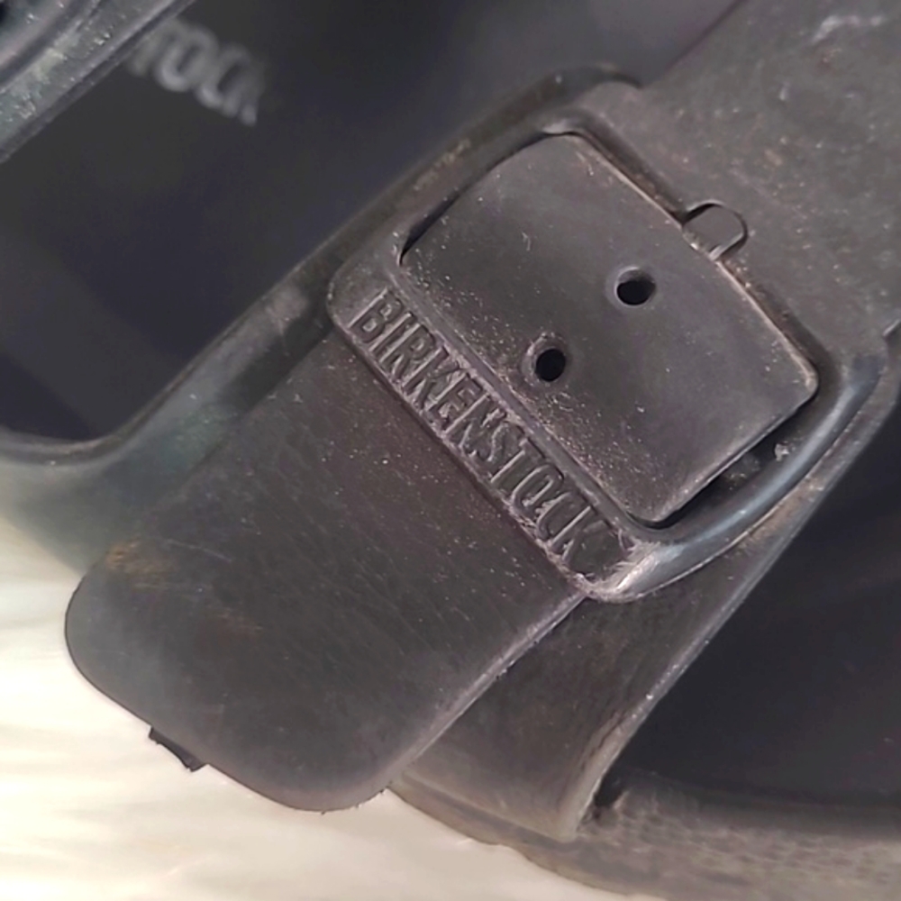 Birkenstock Gizeh Essentials Sandal Black Mens Size 45 / US 12 290 NEEDS REPAIR - Picture 5 of 16